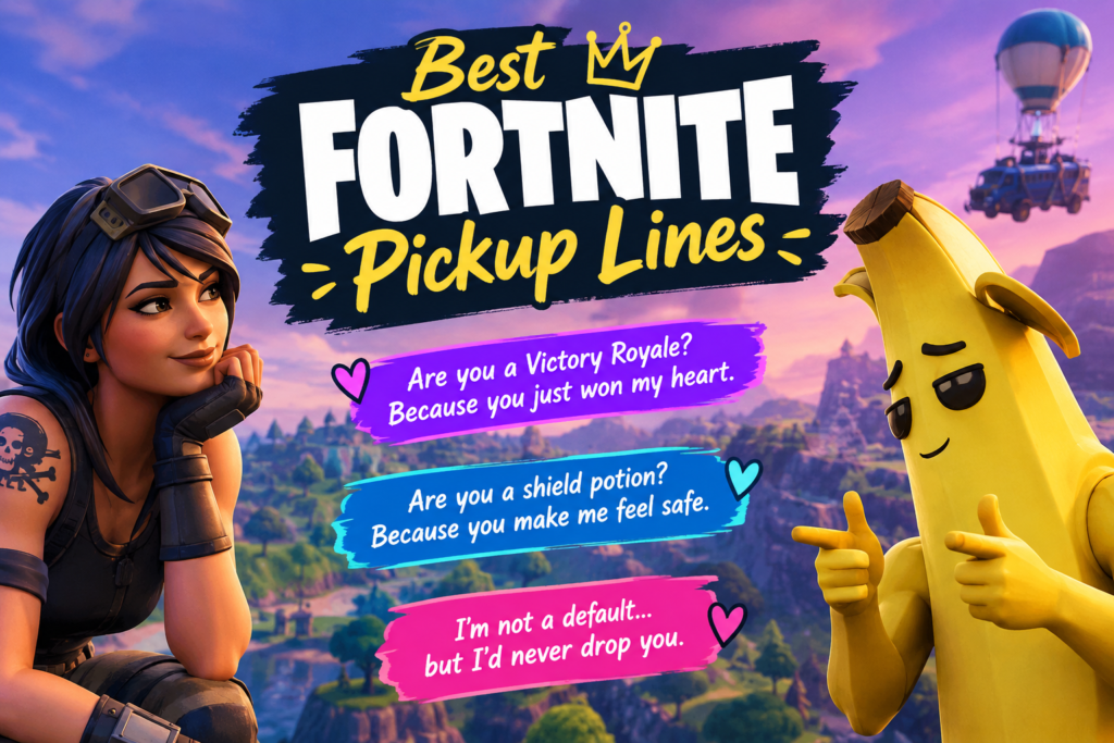 Best Fortnite Pickup Lines image