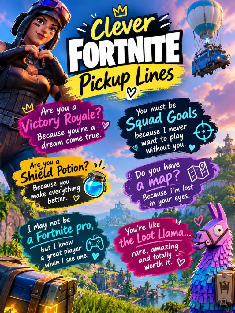 Clever Fortnite Pickup Lines image