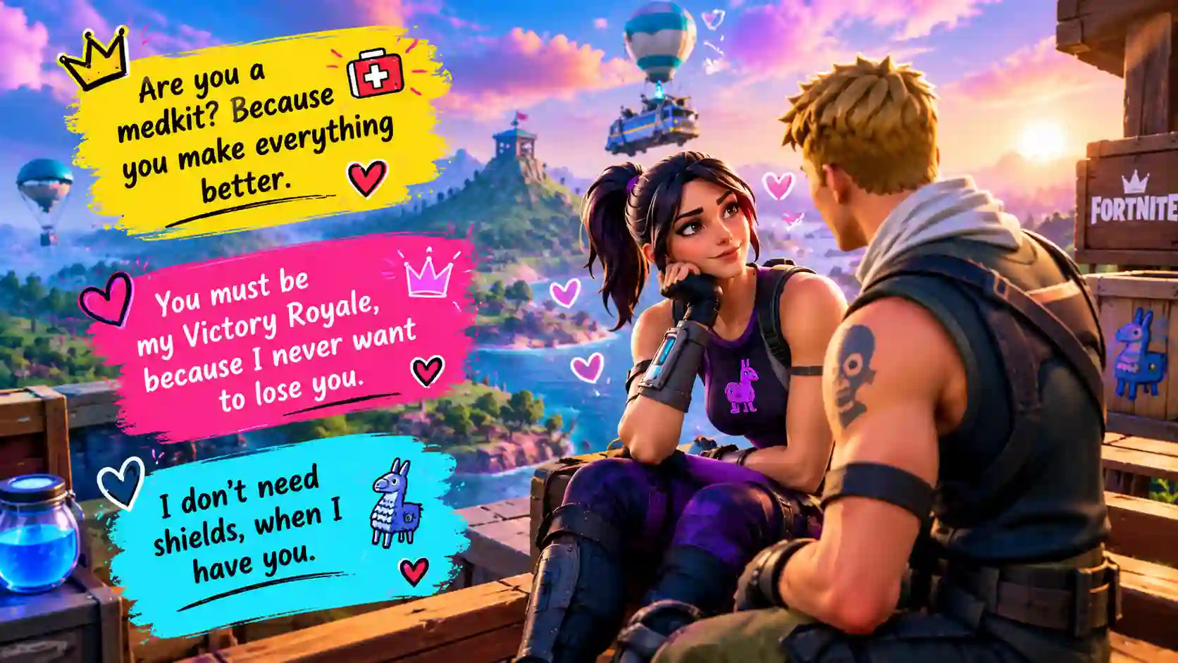 495+ Unique Fortnite Pickup Lines for Gamers and Gaming Couples